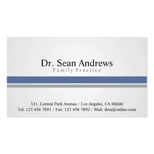 Doctor - Business Cards (front side)