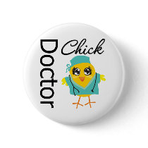 Doctor Chick buttons by chicktshirts Doctor Chick buttons