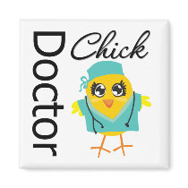 Doctor Chick Refrigerator Magnet