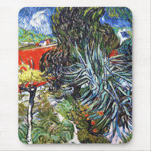 Doctor Gauchet`s Garden in Auvers Vincent van Gogh Mouse Pad