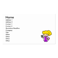 Doctor Girl 2 Business Card Templates