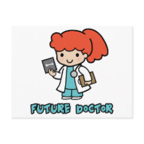 Doctor (girl) postcard