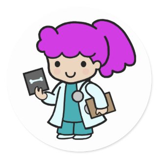 Doctor Girl sticker