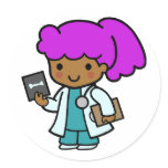 Doctor Girl Sticker