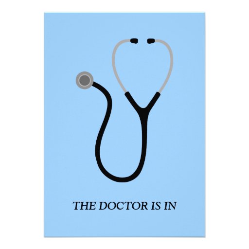 Doctor Graduation Party Invite (front side)