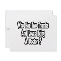 Doctor Joke...Two Thumbs invitations