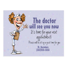 Doctor/Medical appointment reminder card Post Cards