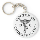 Doctor of Chiropractic Logo Keychain keychains