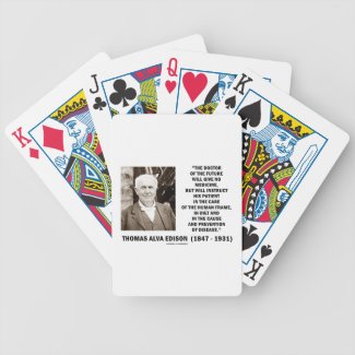 Doctor Of The Future Give No Medicine Prevention Poker Cards