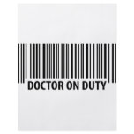 doctor on duty icon flyer design