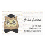 Doctor Owl Polka Dots Business Card