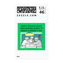 doctor physician surgeon joke postage stamp