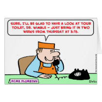 doctor plumber toilet cards