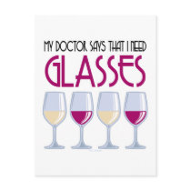 Doctor Says I Need Glasses Post Card