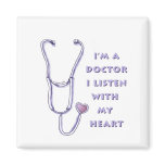 Doctor Stethoscope Heart Magnets