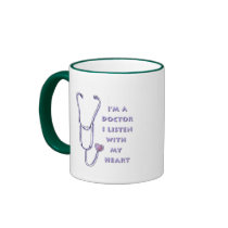 Doctor Stethoscope Heart Coffee Mugs