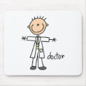Doctor Stick Figure Mousepad by stick_figures Doctor Stick Figure Mousepad
