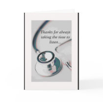 doctor, Thanks for always taking the time to li... cards by Lobridge doctor, Thanks for always taking the time to li... cards