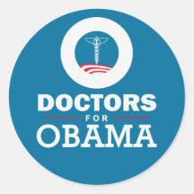 Doctores para Obama Etiqueta