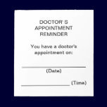 Doctor's Appointment Reminder Notes notepads