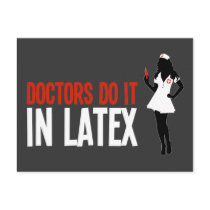 Doctors Do It In Latex Post Card