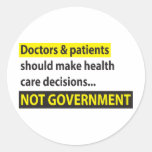 Doctors Not Government Stickers