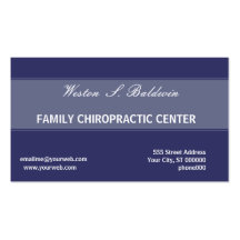 Doctors Plain Blue Business Card Templates