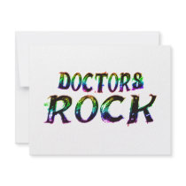 DOCTORS ROCK WITH COLOR invitations