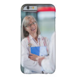 Doctors talking together in hospital hallway barely there iPhone 6 case