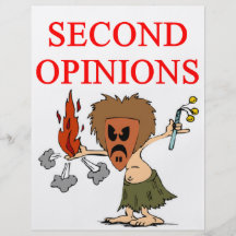 DOCTORsecond opinion joke Custom Flyer