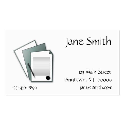 Documents Business Card (front side)