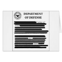 DoD Area 51 Greeting Card