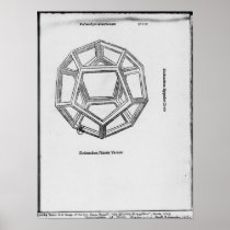 Dodecahedron, from 'De Divina Proportione' Posters