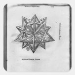 Dodecahedron, from 'De Divina Proportione' Square Sticker