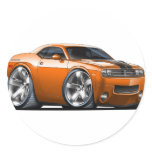 Dodge Challenger Orange Car stickers