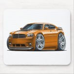 Dodge Charger Daytona Orange Car Mouse Pad
