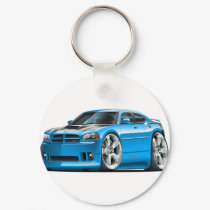Dodge Charger Super Bee Blue Car keychains