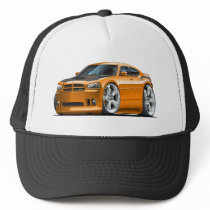Dodge Charger Super Bee Orange Car hats by maddmaxart Dodge Charger Super Bee Orange Car hats