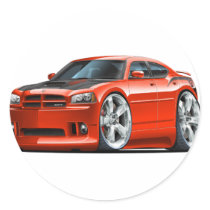 Dodge Charger Super Bee Red Car stickers