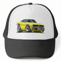 Dodge Charger Yellow Car hats by maddmaxart Dodge Charger Yellow Car hats