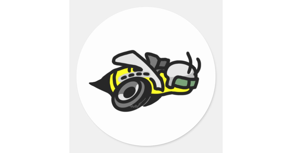 Dodge Super Bee Logo Classic Round Sticker Zazzle
