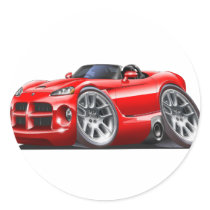 Dodge Viper Roadster Red Car Stickers