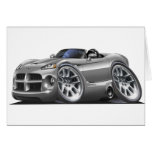 Dodge Viper Roadster Silver Car cards