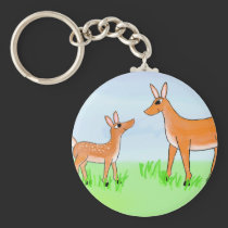 Doe and Fawn keychains
