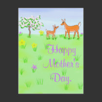 Doe and Fawn postcards