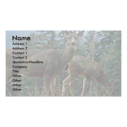 Does In The Meadow Business Card Templates