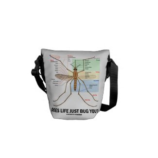 Does Life Just Bug You? (Mosquito Anatomy) Courier Bags