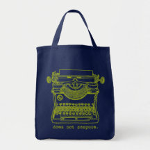 Does Not Compute (Chartreuse) Canvas Bag