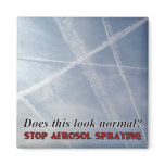 Does This Look Normal Chemtrail Fridge Magnet