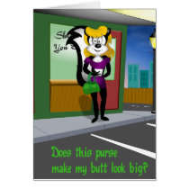Does this... Skunk Greeting Card